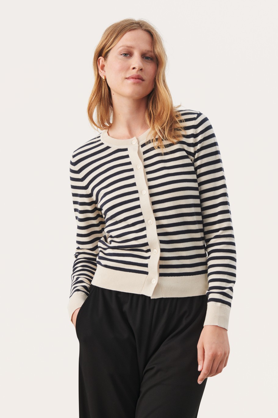 Tops PART TWO | Tanishapw Cardigan Whitecap Gray Stripe