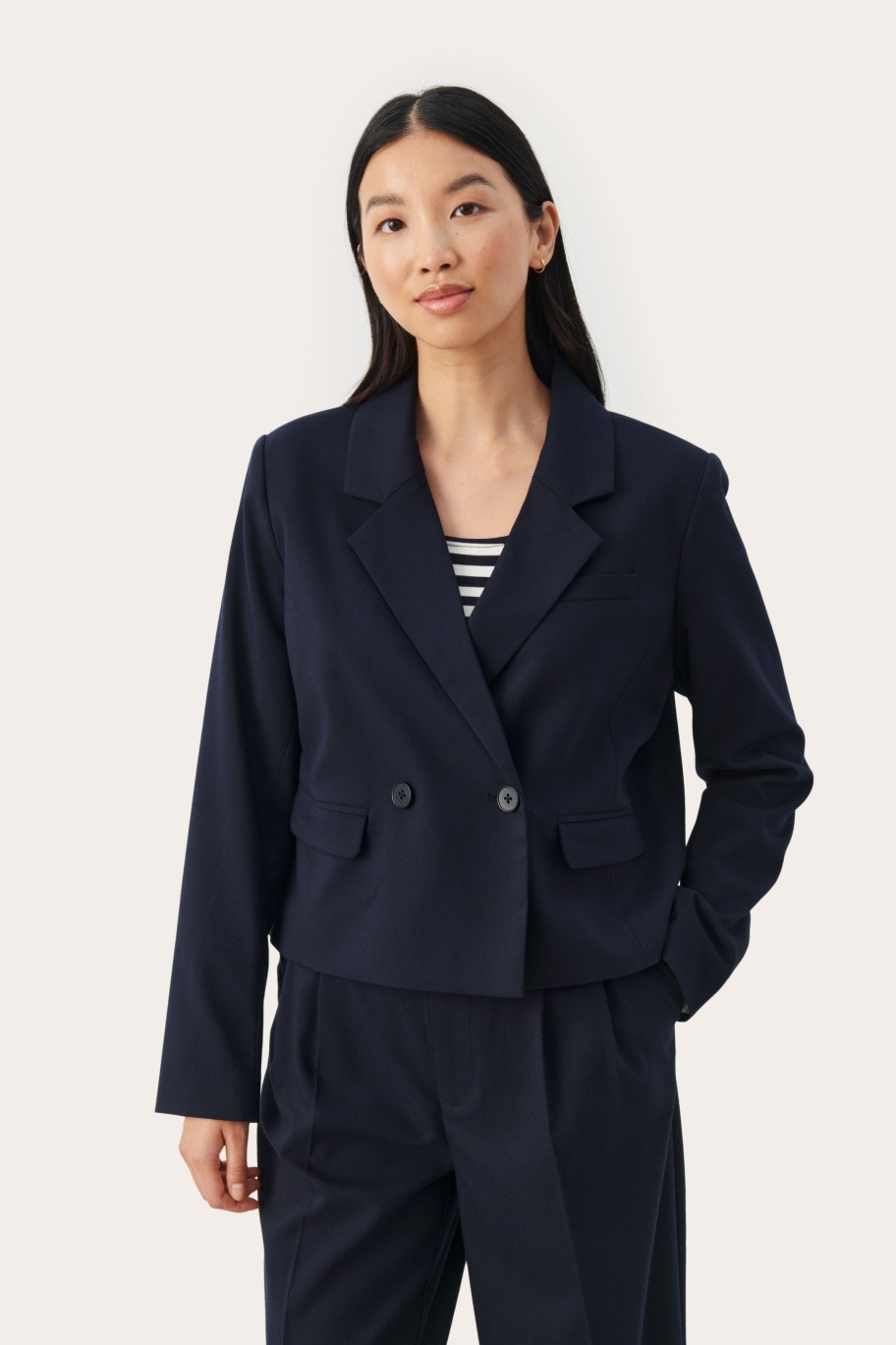 Tops PART TWO | Caishapw Blazer Dark Navy