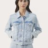 Tops PART TWO | Frederikkapw Casual Jakke Light Blue Denim