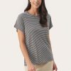 Tops PART TWO | Emeliepw T-Shirt Black Stripe