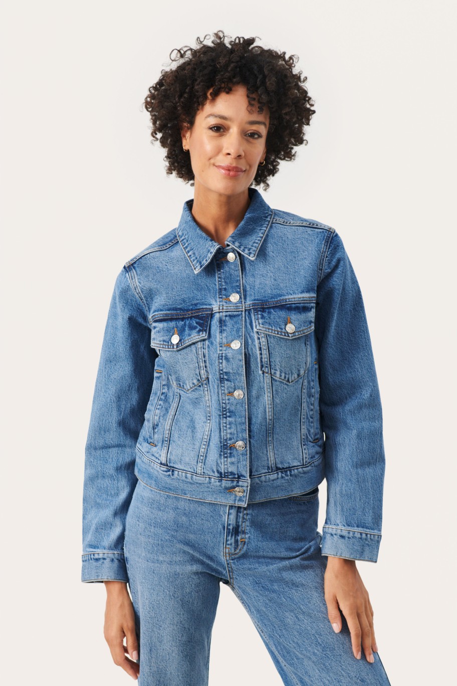 Tops PART TWO | Frederikkapw Denimjakke Medium Blue Denim