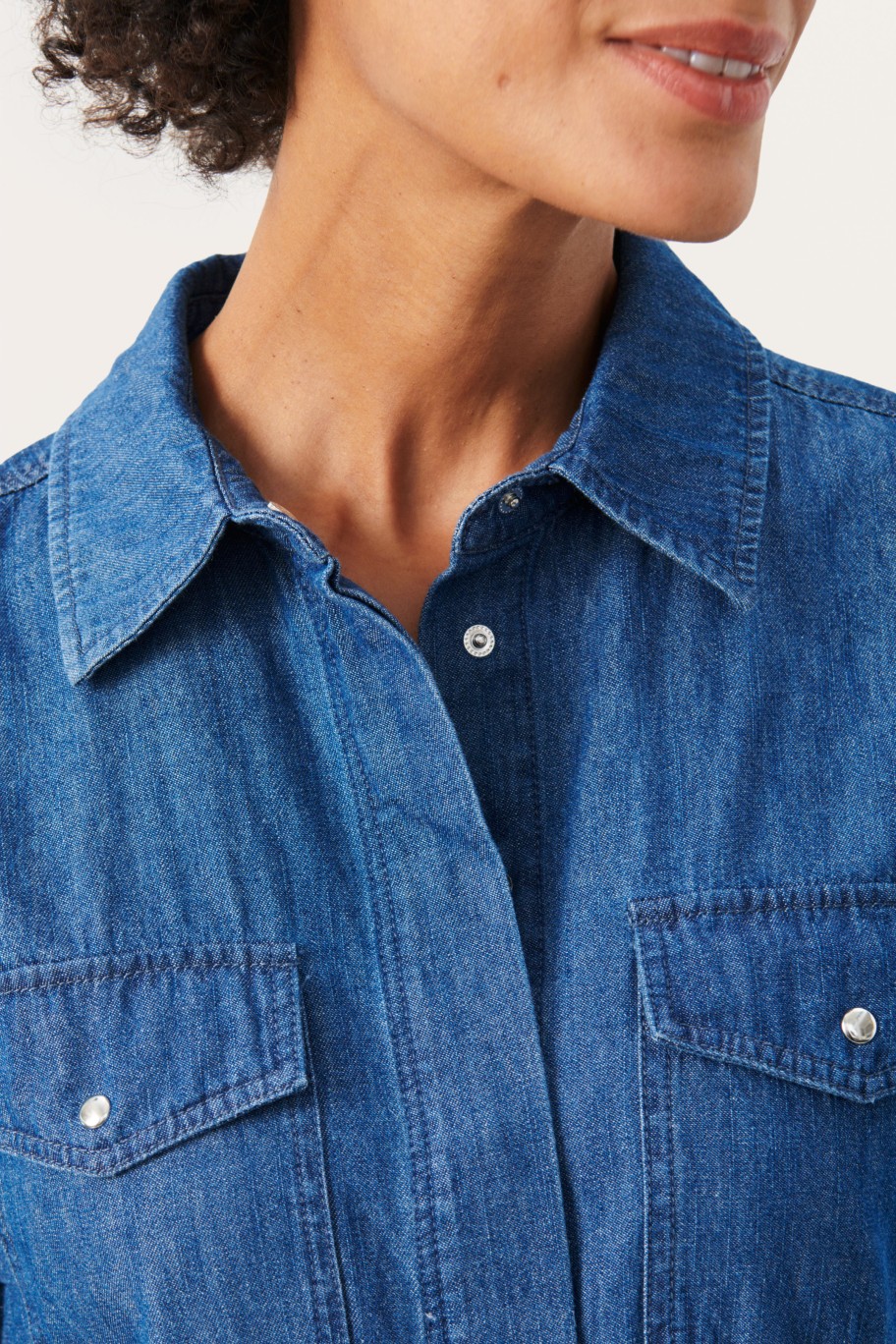 Tops PART TWO | Frejapw Denimkjole Medium Blue Denim